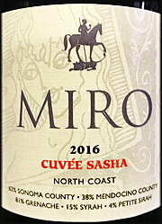 Miro 2016 Cuvee Sasha