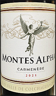 Montes 2021 Alpha Carmenere