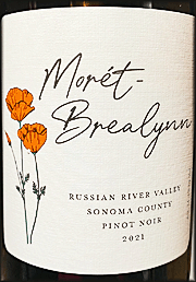 Moret Brealynn 2021 Russian River Pinot Noir