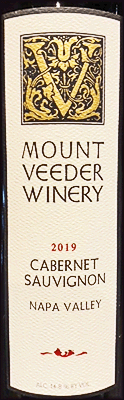 Mount Veeder Winery 2019 Cabernet Sauvignon