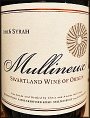 Mullineux 2016 Syrah