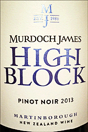 Murdoch James 2013 High Block Pinot Noir
