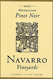 Navarro 2007 Mendocino Pinot Noir