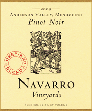 Navarro 2009 Deep End Blend Pinot Noir