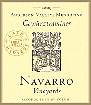 Navarro 2009 Late Harvest Gewurztraminer