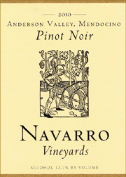 Navarro 2010 Anderson Valley Pinot Noir