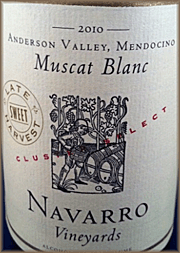 Navarro 2010 Cluster Select Late Harvest Muscat Blanc