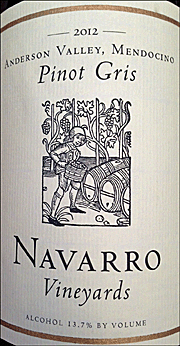 Navarro 2012 Pinot Gris