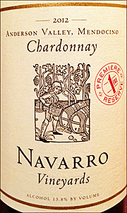 Navarro 2012 Premier Reserve Chardonnay