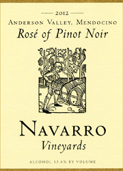 Navarro 2012 Rose of Pinot Noir