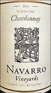 Navarro 2015 Mendocino Chardonnay