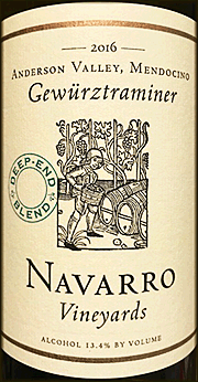 Navarro 2016 Deep End Blend Gewurztraminer