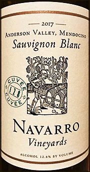 Navarro 2017 Cuvee 128 Sauvignon Blanc