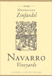 Navarro 2009 Zinfandel