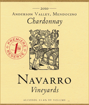 Navarro 2010 Premier Reserve Chardonnay