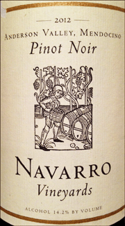 Navarro 2012 Anderson Valley Pinot Noir