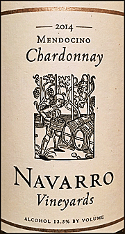Navarro 2014 Mendocino Chardonnay