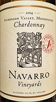 Navarro 2014 Premier Reserve Chardonnay