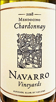 Navarro 2018 Mendocino Chardonnay