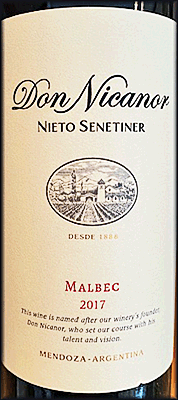 Nieto Senetiner 2017 Don Nicanor Malbec