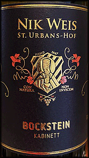 Nik Weis 2018 St. Urbans-Hof Bockstein Kabinett Riesling