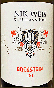 Nik Weis 2019 St. Urbans Hof Ockfener Bockstein GG Riesling