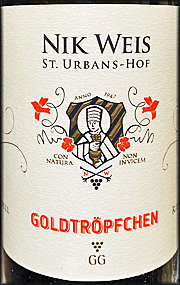 Nik Weis 2020 Piesporter Goldtropfchen GG Riesling