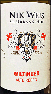 Nik Weis 2021 St. Urbans-Hof Wiltinger Alte Reben Riesling