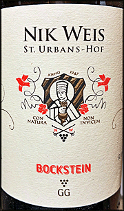 Nik Weis 2022 St. Urbans-Hof Bockstein GG Riesling