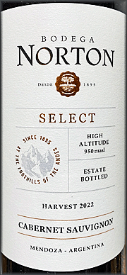 Norton 2022 Select Cabernet Sauvignon