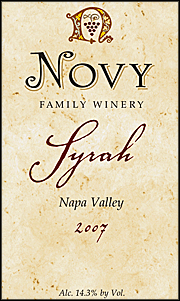 Novy 2007 Napa Valley Syrah