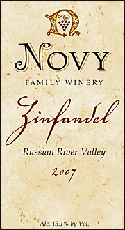 Novy 2007 Russian River Zinfandel