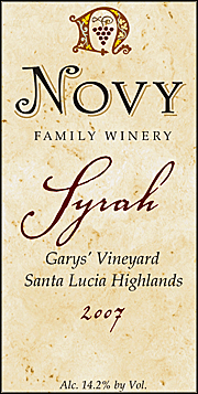 Novy 2007 Garys Syrah