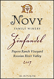 Novy 2007 Papera Ranch Zinfandel