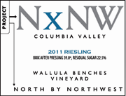 NxNW 2011 Wallula Benches Riesling
