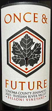 Once and Future 2023 Belloni Zinfandel