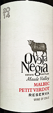 Oveja Negra 2014 Malbec-Petit Verdot Reserva