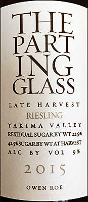 Owen Roe 2015 The Parting Glass Late Harvest Riesling