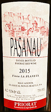 Pasanau 2015 Finca la Planeta