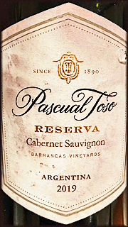 Pascual Toso 2019 Reserva Cabernet Sauvignon