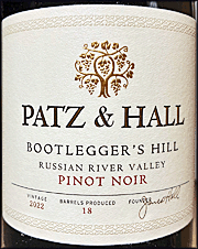 Patz & Hall 2022 Bootlegger's Hill Pinot Noir