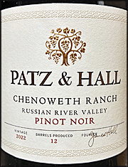 Patz & Hall 2022 Chenoweth Ranch Pinot Noir