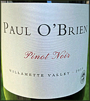 Paul O'Brien 2019 Willamette Valley Pinot Noir