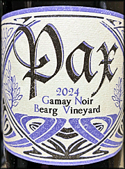 Pax 2024 Bearg Vineyard Gamay Noir
