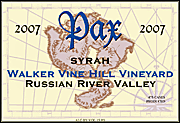 Pax 2007 Walker Vine Hill Syrah