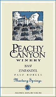 Peachy Canyon 2007 Mustang Springs Zinfandel