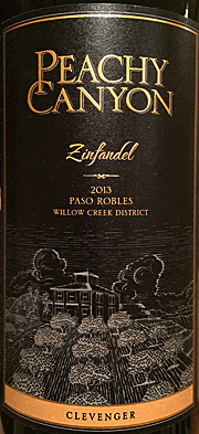 Peachy Canyon 2013 Clevenger Zinfandel