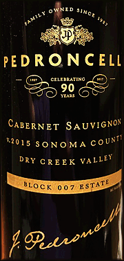 Pedroncelli 2015 Block 007 Cabernet Sauvignon