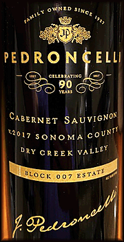 Pedroncelli 2017 Block 007 Cabernet Sauvignon