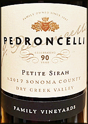 Pedroncelli 2017 Petite Sirah